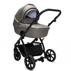 Noordi Fjordi V2 Leather 2 in 1 Pram, Stone Grey