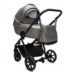 Noordi Fjordi V2 Leather 2 in 1 Pram, Stone Grey