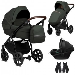 Noordi Luno All Trails 3 in 1 Terra i-Size Travel System, Forest Green