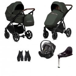 Noordi Luno All Trails 4 in 1 Travel Carrier Isofix Travel System, Forest Green