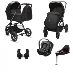 Noordi Sole V3 4 in 1 Travel Carrier Isofix Travel System, Slate Black