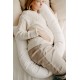 Noordi 2in1 Baby Nest and Maternity Pillow, Nougat Brown