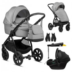 Noordi Fjordi 3 in 1 Travel System + Isofix Base, Grey