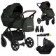 Noordi Luno All Trails 3 in 1 Travel System + Isofix Base, Forest Green