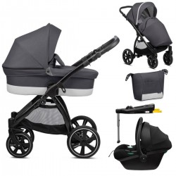 Noordi Sole Go 3 in 1 Travel System + Isofix Base, Anthracite