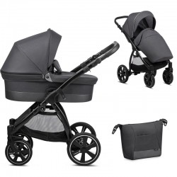 Noordi Sole Go 2 in 1 Pram, Black