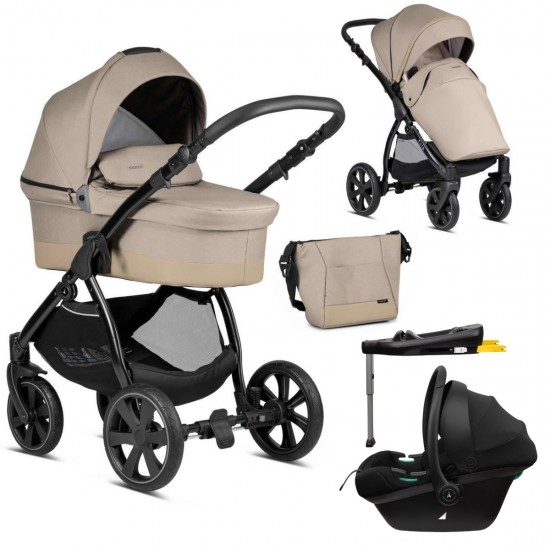 Noordi Sole Go 3 in 1 Travel System + isofix Base, Chateau Grey