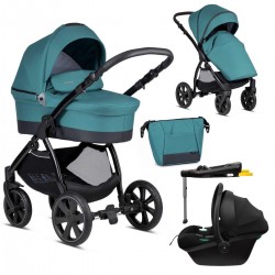Noordi Sole Go 3 in 1 Travel System + Isofix Base, Teal