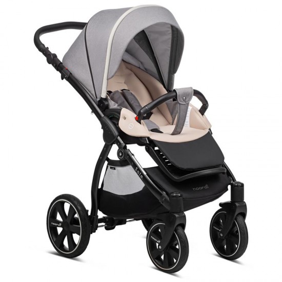 Noordi Sole Go 3 in 1 Travel System + Isofix Base, Warm Grey