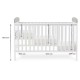 Obaby Grace Inspire Cot Bed & Underdrawer, Me & Mini Me Elephants Grey