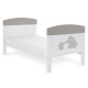 Obaby Grace Inspire Cot Bed, Me & Mini Me Elephants Grey