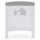 Obaby Grace Inspire Cot Bed & Underdrawer, Me & Mini Me Elephants Grey