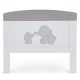 Obaby Grace Inspire Cot Bed & Underdrawer, Me & Mini Me Elephants Grey