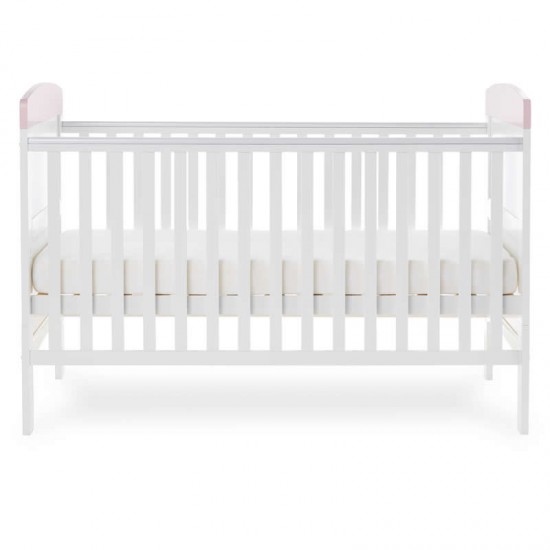 Obaby Grace Inspire Cot Bed, Me & Mini Me Elephants Pink