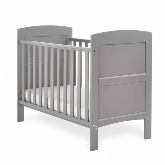 Obaby Grace Mini Cot Bed, Taupe Grey