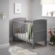 Obaby Grace Mini Cot Bed, Taupe Grey