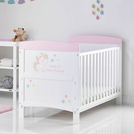 Obaby Grace Inspire Cot Bed, Unicorn