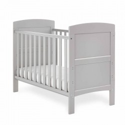 Obaby Grace Mini Cot Bed, Warm Grey