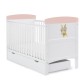 Obaby Grace Inspire Cot Bed & Underdrawer, Water Colour Rabbit Pink