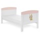 Obaby Grace Inspire Cot Bed & Underdrawer, Water Colour Rabbit Pink