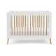 Obaby Maya Mini Cot Bed, White with Natural