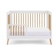 Obaby Maya Mini Cot Bed, White with Natural