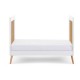 Obaby Maya Mini Cot Bed, White with Natural