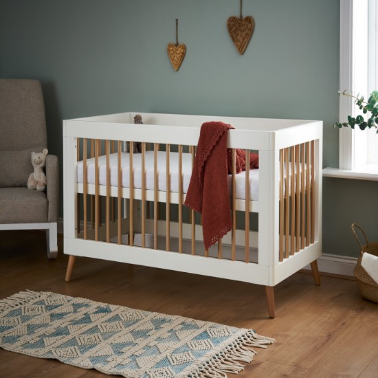 Obaby Maya Mini 2 Piece Room Set, White with Natural