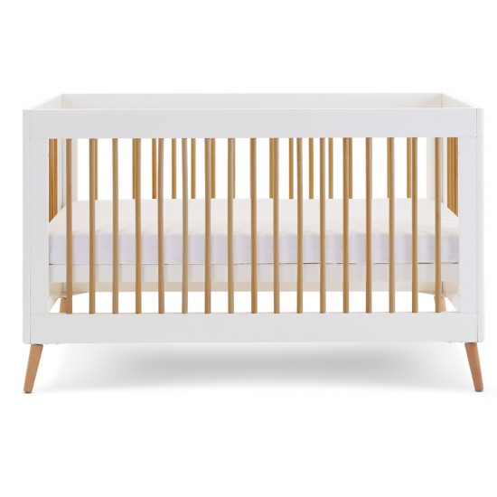 Obaby Maya 3 Piece Room Set, White with Natural