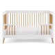 Obaby Maya Cot Bed, White with Natural