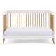 Obaby Maya Cot Bed, White with Natural