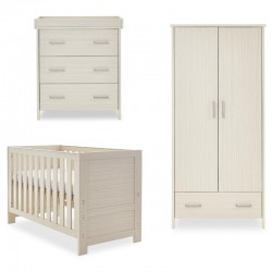 Obaby Nika 3 Piece Room Set, Oatmeal
