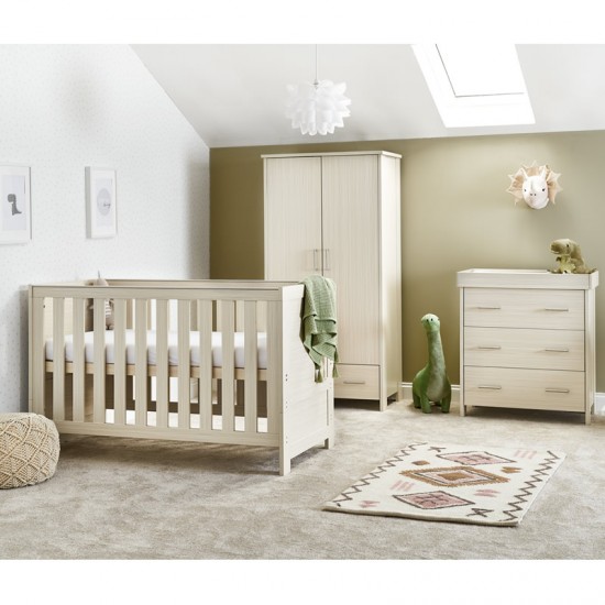 Obaby Nika 3 Piece Room Set, Oatmeal