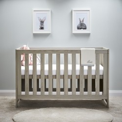 Obaby Nika Cot Bed, Grey Wash