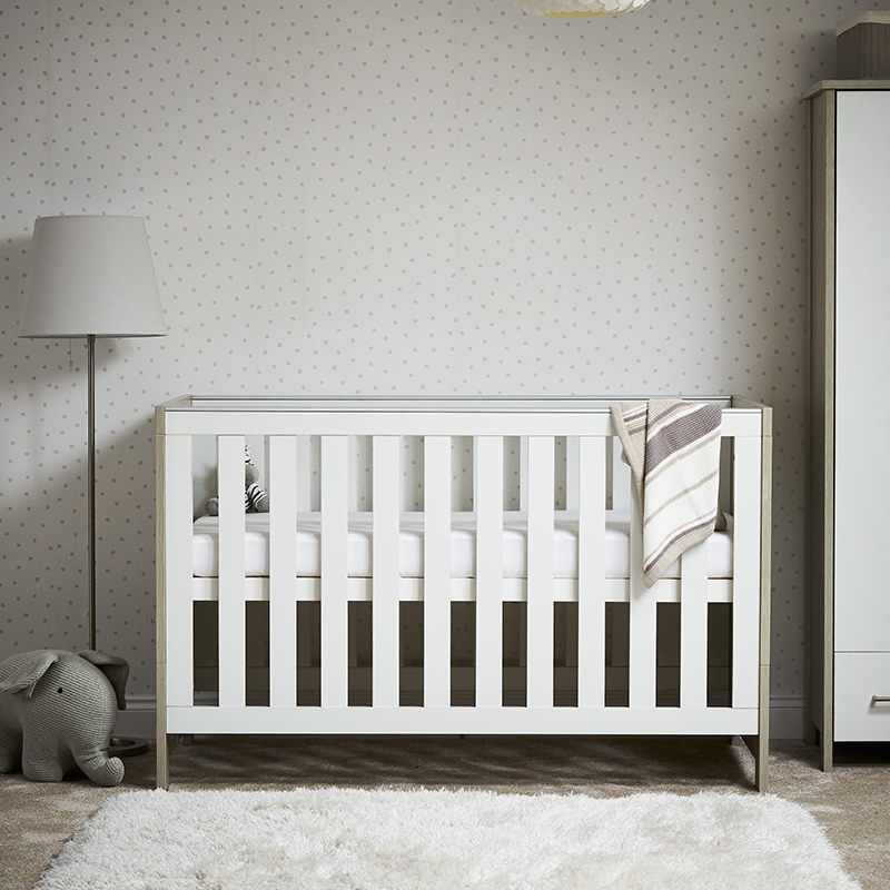 obaby white cot bed
