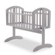 Obaby Sophie Swinging Crib & Mattress, Warm Grey