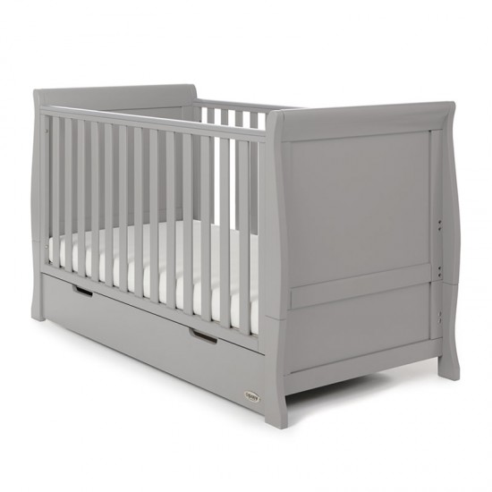 Obaby Stamford Classic Sleigh 7 Piece Room Set, Warm Grey