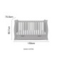 Obaby Stamford Classic Sleigh 5 Piece Room Set, Warm Grey