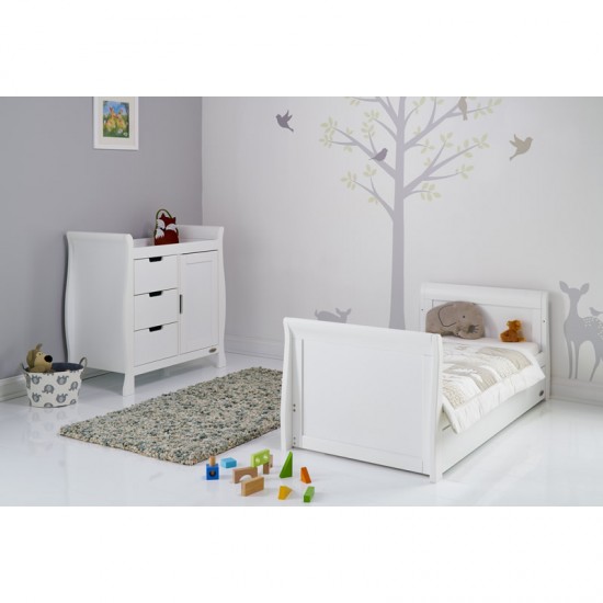 Obaby Stamford Classic Sleigh 2 Piece Room Set, White