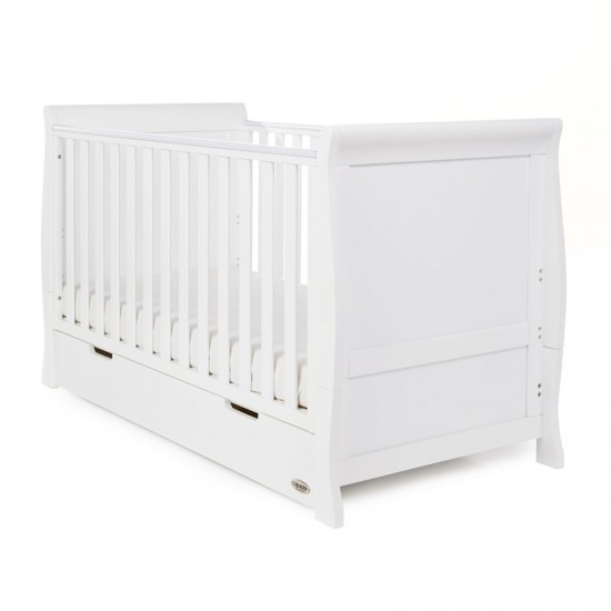 Obaby Stamford Classic Sleigh 3 Piece Room Set, White