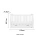 Obaby Stamford Classic Sleigh Cot Bed, White