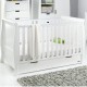 Obaby Stamford Classic Sleigh Cot Bed, White