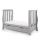 Obaby Stamford Luxe Sleigh 7 Piece Room Set, Warm Grey