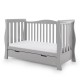 Obaby Stamford Luxe Sleigh 7 Piece Room Set, Warm Grey