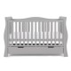 Obaby Stamford Luxe Sleigh 5 Piece Room Set, Warm Grey