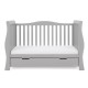 Obaby Stamford Luxe Sleigh 7 Piece Room Set, Warm Grey