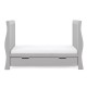 Obaby Stamford Luxe Sleigh Cot Bed, Warm Grey