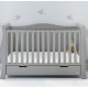 Obaby Stamford Luxe Sleigh 7 Piece Room Set, Warm Grey