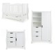 Obaby Stamford Luxe Sleigh 3 Piece Room Set, White