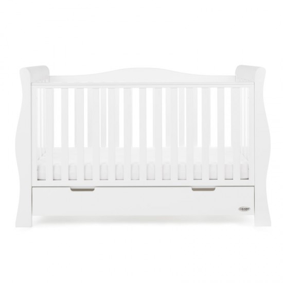 Obaby Stamford Luxe Sleigh 4 Piece Room Set, White